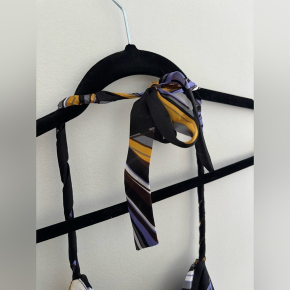 Vintage Satin Multi Colour Patterned Dress - Picture 9 of 10